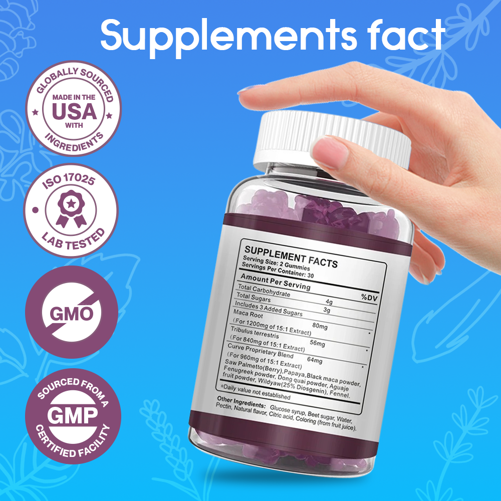 Maca Plus Gummies - Dietary Supplement for BodyShape and Butt Enlargement