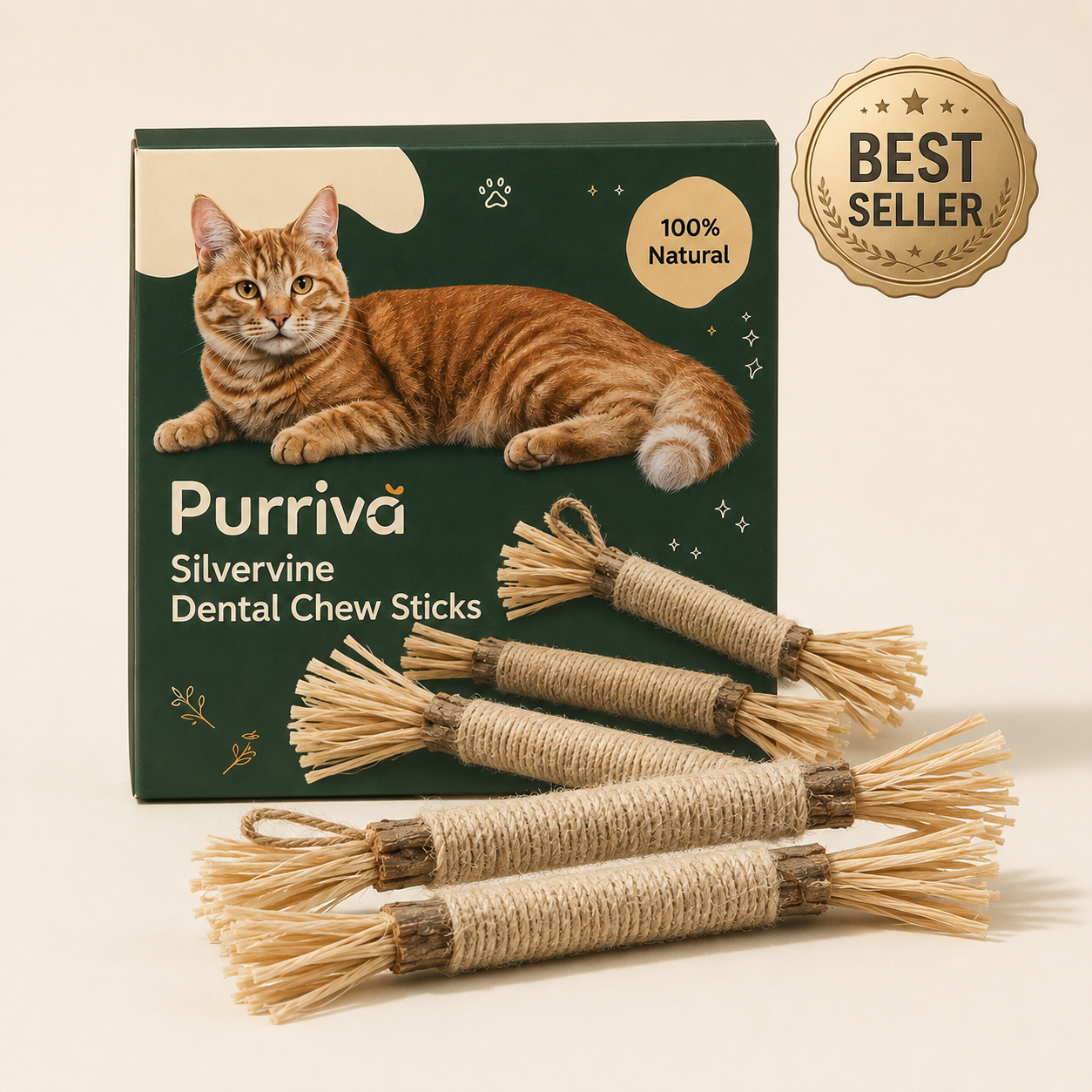 Purriva Silvervine Dental Chew Sticks