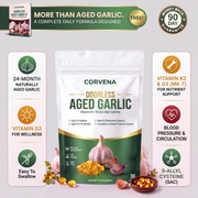 Corvena® Aged Garlic Extract - 7500mg Odorless Softgels